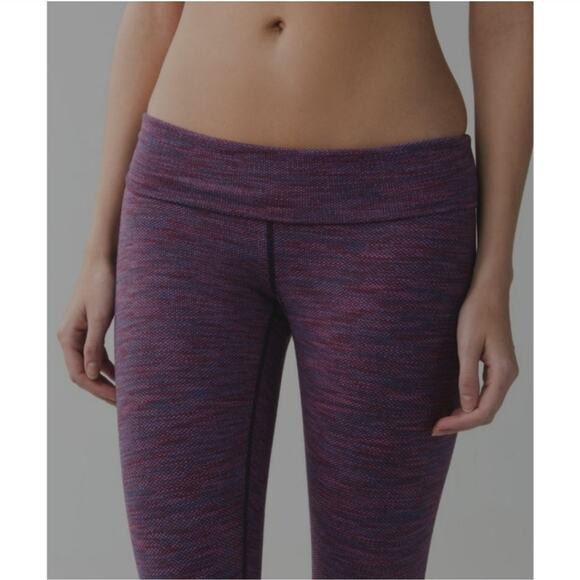 Lululemon Wunder Under Crop II (Roll Down) Leggings Size 4 - Picture 5 of 8